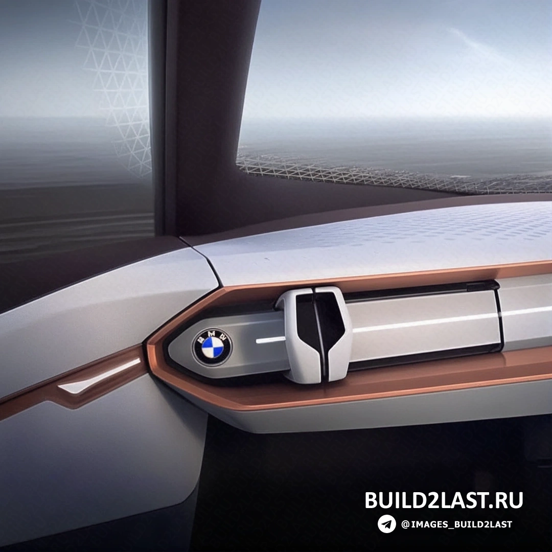BMW Vision Next 100 в коричневом цвете, с hi-tech дизайном, в Мюнхене, Германия.